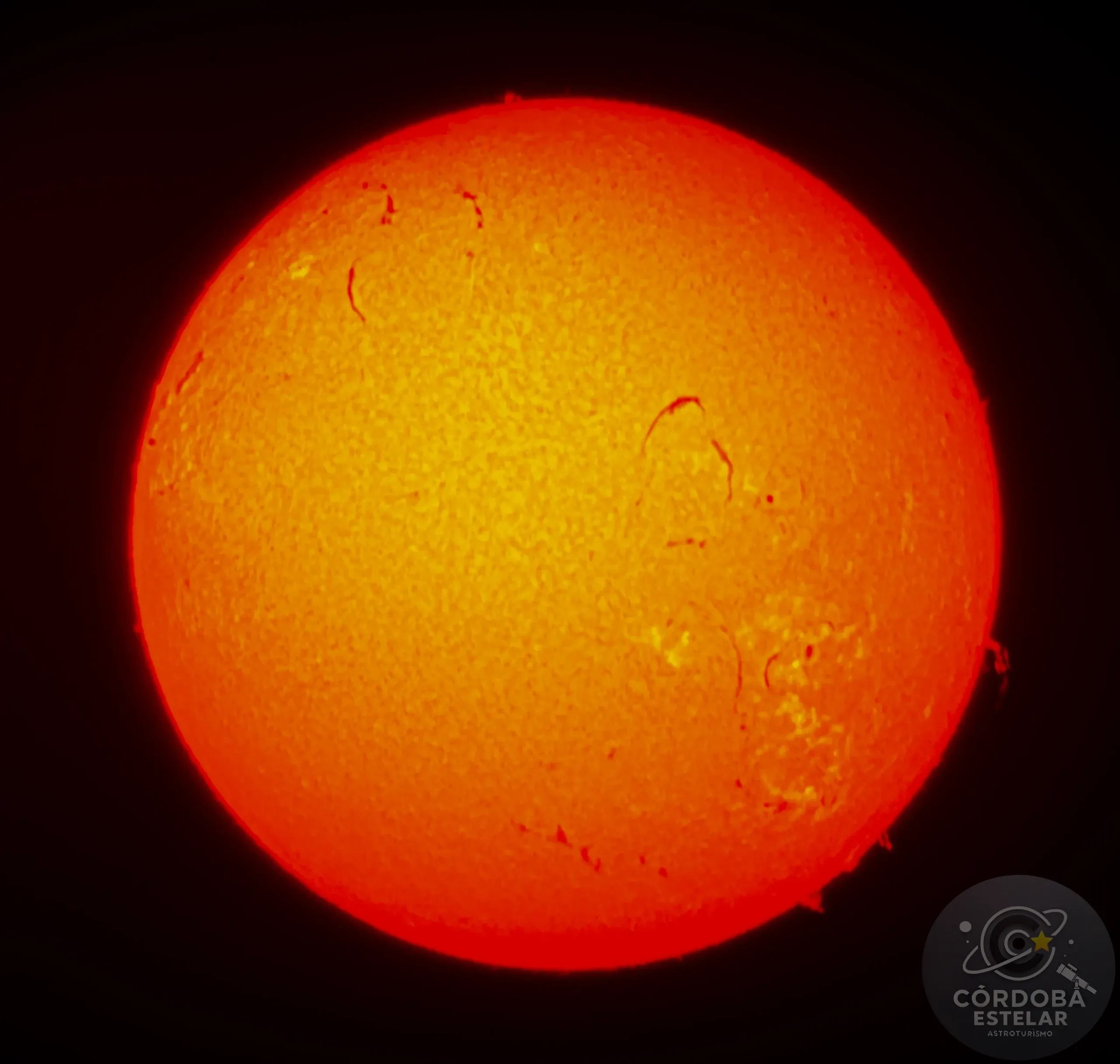 El Sol fotografiado con filtro solar